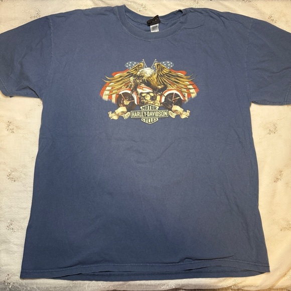 Vintage Y2K Harley-Davidson Beartooth Wyoming Graphic T-Shirt – 2X – 100% Cotton - Picture 1 of 6